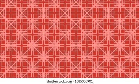 Red Seamless Square Pattern Graphic