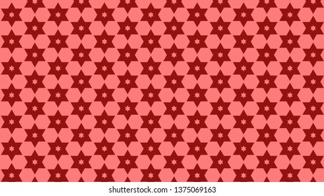 Red Seamless Star Background Pattern