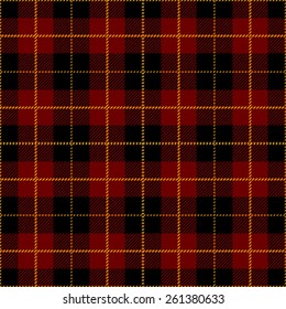 Red Seamless Tartan Design 