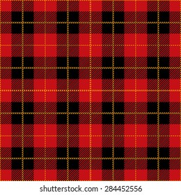 Red Seamless Tartan Plaid Textile Design