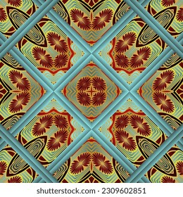 Fondo abstracto de textura sin fisuras rojo combinado con otros colores hermosos