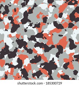 Red seamless vector camo