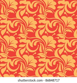 Red seamless wallpaper pattern