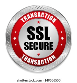 Red secure transaction seal