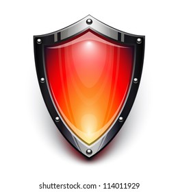 Red security shield