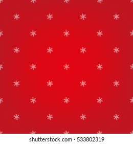 Red seemless snowflake pattern