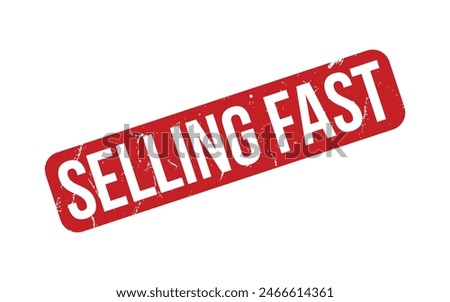 Red Selling Fast Rubber Stamp Seal Vector
