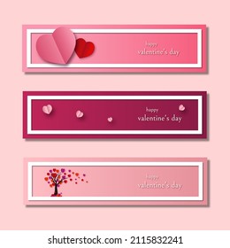 Red serpentine and red, pink hearts on valentines background. Happy valentines day. Happy Mother's Day. Romantic red and pink background. Vector computer graphics, postcards, frame leaflet, web banner
