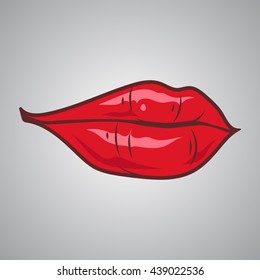 Red sexy lips