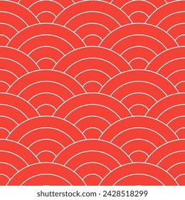 Japanese Wave Seamless Pattern Vector Art & Graphics