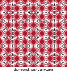 forma roja fbric ikat fondo de patrón étnico, ilustración abstracta arte estilo arte creativo.