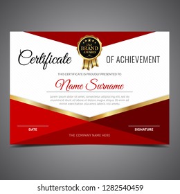 Red Shapes Diploma