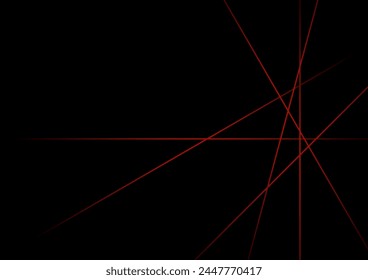 red sharp lines black background