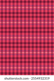 Red shepherd check pattern, tartan check pattern seamless background illustration vector data