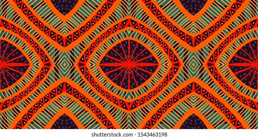 Red Shibori Elegant Seamless Pattern. Blue Tie Dye African Watercolor Design. Tie Dye Boho Background. Japanese Rhombus Geometric Vector Texture. Batik.