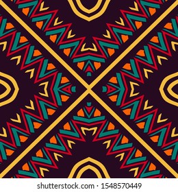 Red Shibori Fashion Seamless Pattern. Pink Shibori Uzbek Watercolor Pattern. Tie Dye Traditional Motif. Navajo Batik Geometrical Vector Pattern. Shibori.