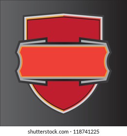Red Shield and banner