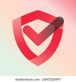 escudo vermelho marca de seleção vetor design ilustração isolado fundo branco