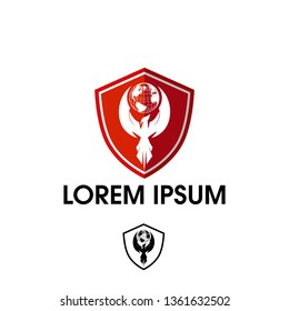 red shield eagle logo inspiration
