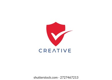 Red shield logo with checkmark