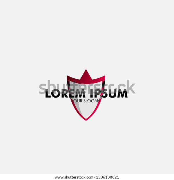 Red\
shield logo icon for sport and automobile\
company