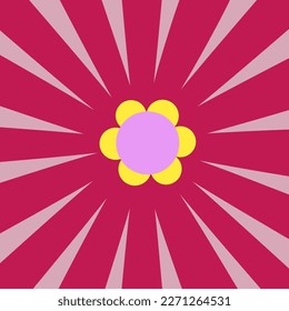 Bandera de fondo de brillo rojo ,vector Estilo retro de ilustración 