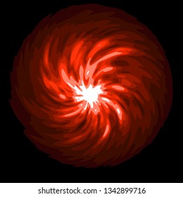 red shine swirl vector 