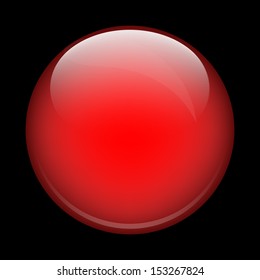 red shiny ball