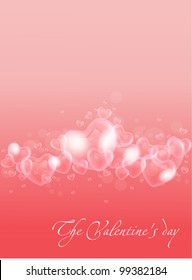 Red shiny heart shape vector illustration eps 10