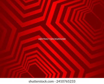 rojo con un brillante patrón geométrico moderno. Fondo del suelo de acero rojo.