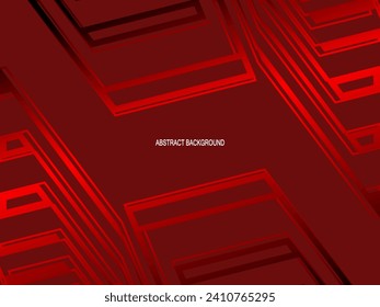 rojo con un brillante patrón geométrico moderno. Fondo del suelo de acero rojo.