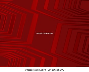rojo con un brillante patrón geométrico moderno. Fondo del suelo de acero rojo.