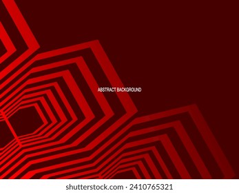 rojo con un brillante patrón geométrico moderno. Fondo del suelo de acero rojo.