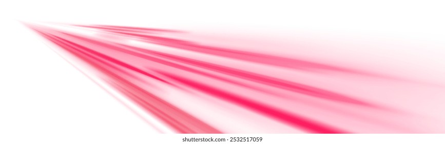 Red shiny sparks of spiral wave. A curved bright line of speed is spinning. Shiny wavy path. Rotating dynamic neon circle. Magic red swirl with highlights. Glowing swirl bokeh effect. vector