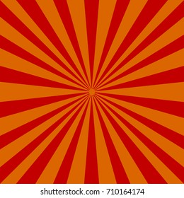 Red shiny starburst background. Vector illustration