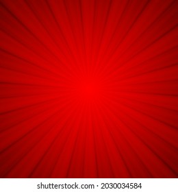 Red shiny sun ray background 