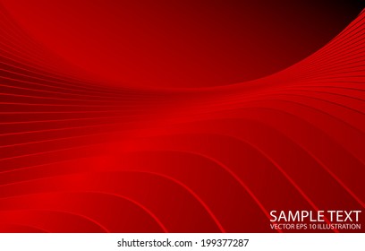 Red shiny  vector abstract background  illustration - Vector red  abstract shiny  background template