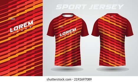 red shirt sport jersey design