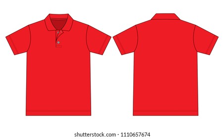 Red Shirt for Template
: Flat Top View