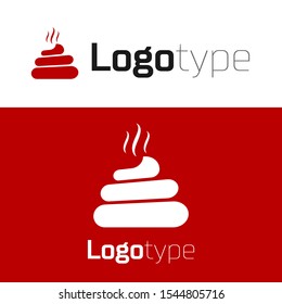 Red Shit icon isolated on white background. Logo design template element. Vector Illustration