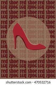 red shoe
