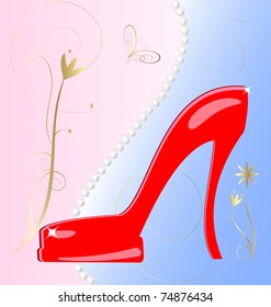 red shoe