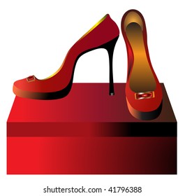 red shoes