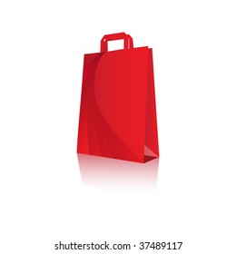 red shopping bag