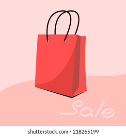 red  shopping paper bagÃ?Â  