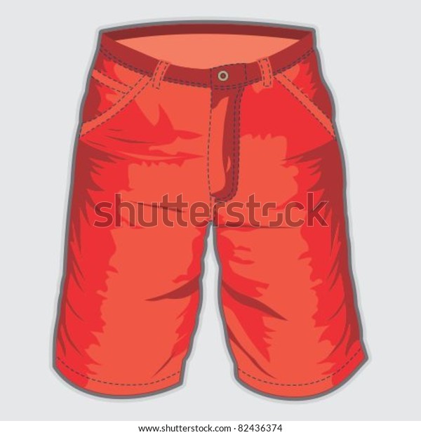 Red short pant - Bermuda\
shorts
