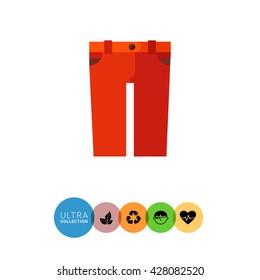 Red shorts icon