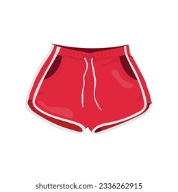 Red Shorts Icon Vectordesign. 