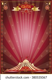 red show circus poster. A circus poster for your circus company.