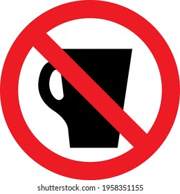 Red Sign Board drinking prohibited
